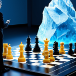 **Prompt 1: The Strategic Iceberg & Chessboard of Competition**
    "A sophisticated business strategist, facing a translucent digital chessboard, points to a projected holographic piece, representing their company. Behind them, a vast, illuminated iceberg emerges from a digital ocean, with its base subtly hinting at unseen market forces, indirect competitors, and future disruptions. The atmosphere is analytical and forward-looking, emphasizing the need to understand both obvious rivals and hidden threats in a rapidly digitalizing market, all geared towards a successful business exit strategy. The scene blends strategic thinking with modern technology."