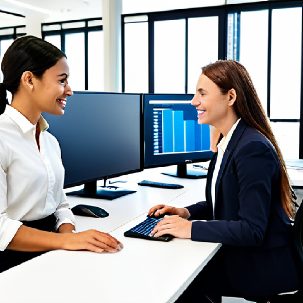A diverse group of professional business individuals, including men and women, fully clothed in modest business attire, are actively collaborating in a sleek, modern office environment. They are seated at ergonomic desks with multiple monitors, discussing strategic plans on a large digital screen. The office space is brightly lit with natural light, featuring minimalist decor and clean lines, conveying efficiency and forward-thinking innovation in operations and product development. Perfect anatomy, correct proportions, well-formed hands, natural body proportions, natural pose. Professional photography, high-resolution, sharp focus, vibrant colors, safe for work, appropriate content, family-friendly.