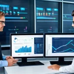 출구 전략 수립 시 협업 도구 활용법 - **Prompt 1: Efficient Digital Due Diligence in a Virtual Data Room**
    "A diverse group of five bu...